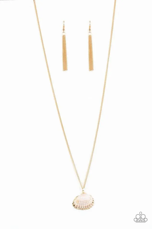 Paparazzi Jewelry Paparazzi Necklace Show and SHELL Gold Necklaces