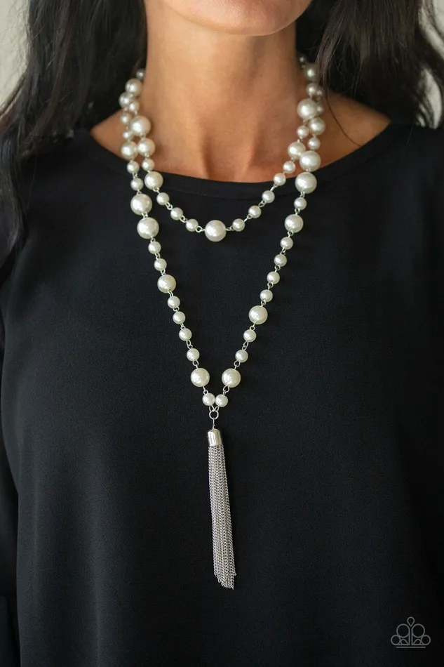 Paparazzi Jewelry Paparazzi Necklace Social Hour White Necklaces