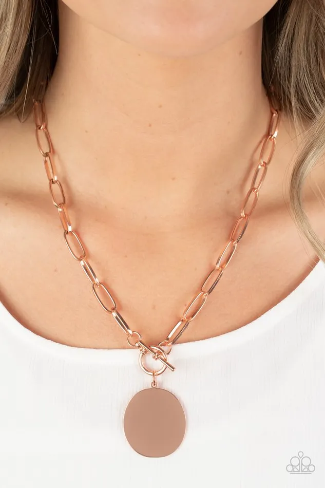 Paparazzi Jewelry Paparazzi Necklace Tag Out Copper Necklaces