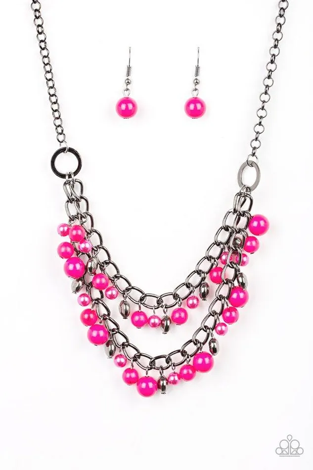 Paparazzi Jewelry Paparazzi Necklace Watch Me Now Pink Necklaces