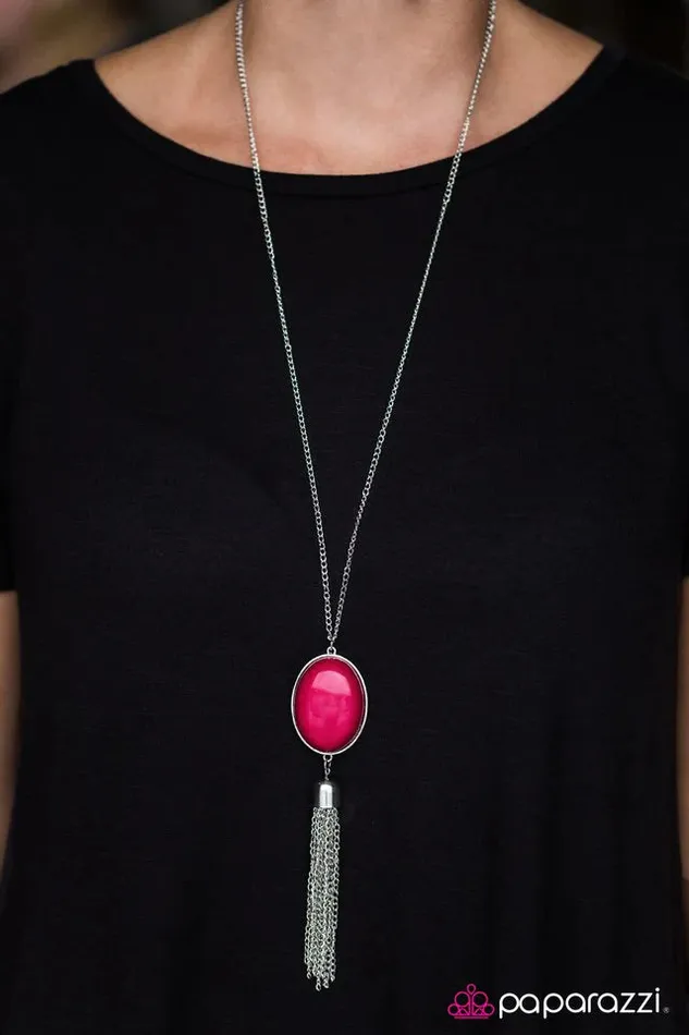 Paparazzi Jewelry Paparazzi Necklace Wayward Wanderer Pink Necklaces