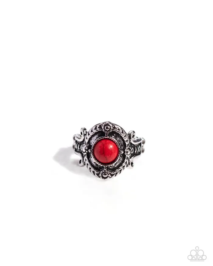 Paparazzi Jewelry Paparazzi Ring A STAMPED Out Performance Red Rings Paparazzi Jewelry Paparazzi Ring A STAMPED Out Performance Red Rings