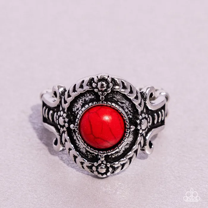 Paparazzi Jewelry Paparazzi Ring A STAMPED Out Performance Red Rings Paparazzi Jewelry Paparazzi Ring A STAMPED Out Performance Red Rings