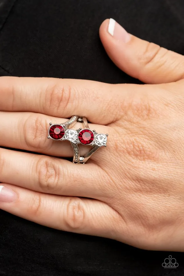 Paparazzi Jewelry Paparazzi Ring Duplicating Dazzle Red Rings