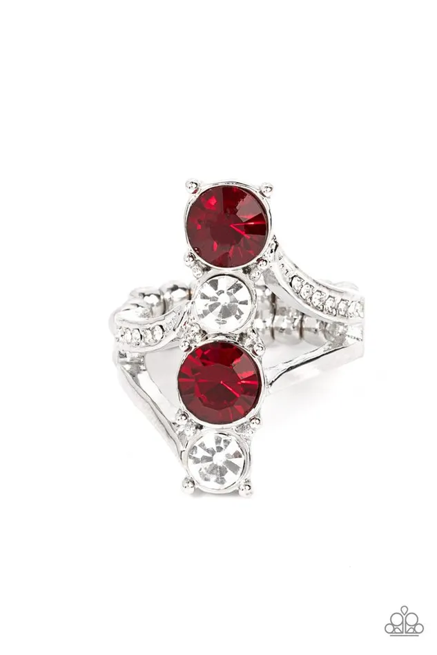 Paparazzi Jewelry Paparazzi Ring Duplicating Dazzle Red Rings Paparazzi Jewelry Paparazzi Ring Duplicating Dazzle Red Rings