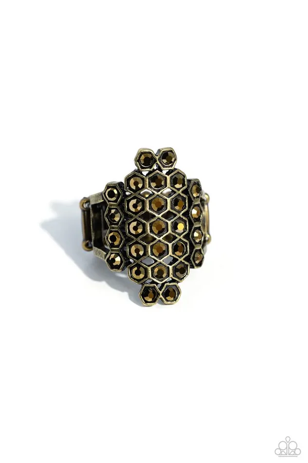 Paparazzi Jewelry Paparazzi Ring Honeycomb Haute Brass Rings Paparazzi Jewelry Paparazzi Ring Honeycomb Haute Brass Rings