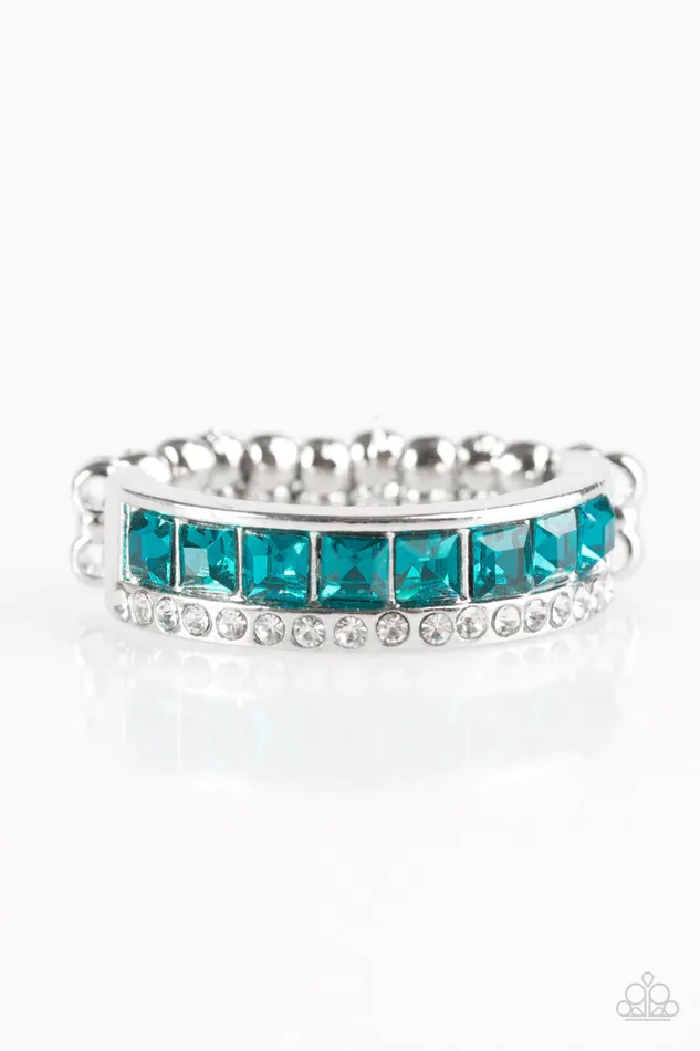 Paparazzi Jewelry Paparazzi Ring Money Motto Blue Rings