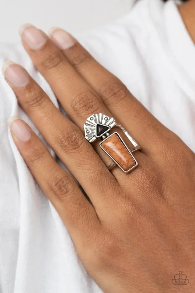 Paparazzi Jewelry Paparazzi Ring Stellar Stones Brown Rings