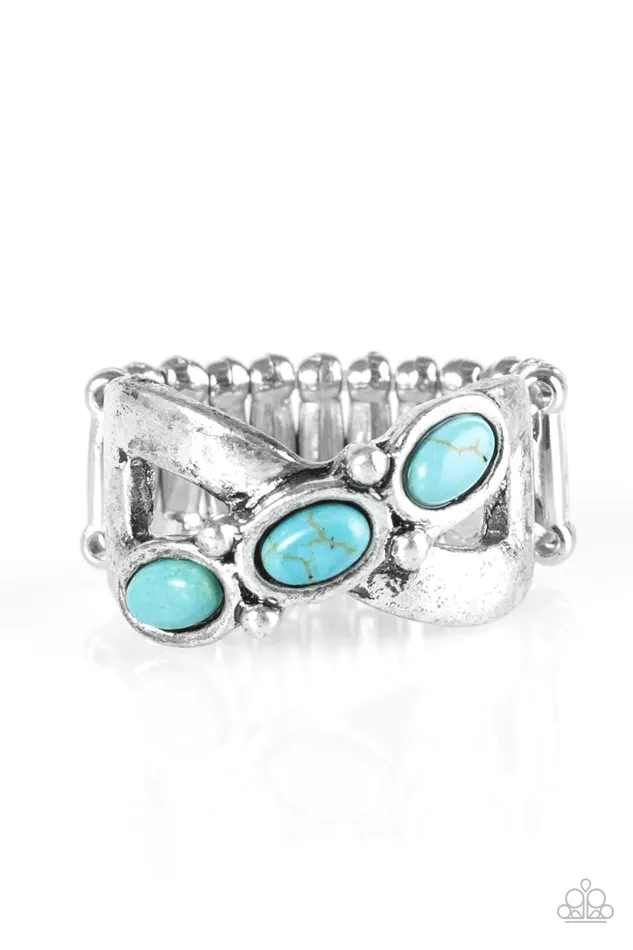 Paparazzi Jewelry Rings Paparazzi Ring Endless Deserts Blue