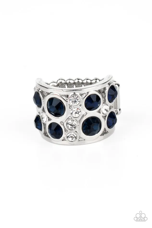 Paparazzi Jewelry Rings Paparazzi Ring High Roller Royale Blue Paparazzi Jewelry Rings Paparazzi Ring High Roller Royale Blue