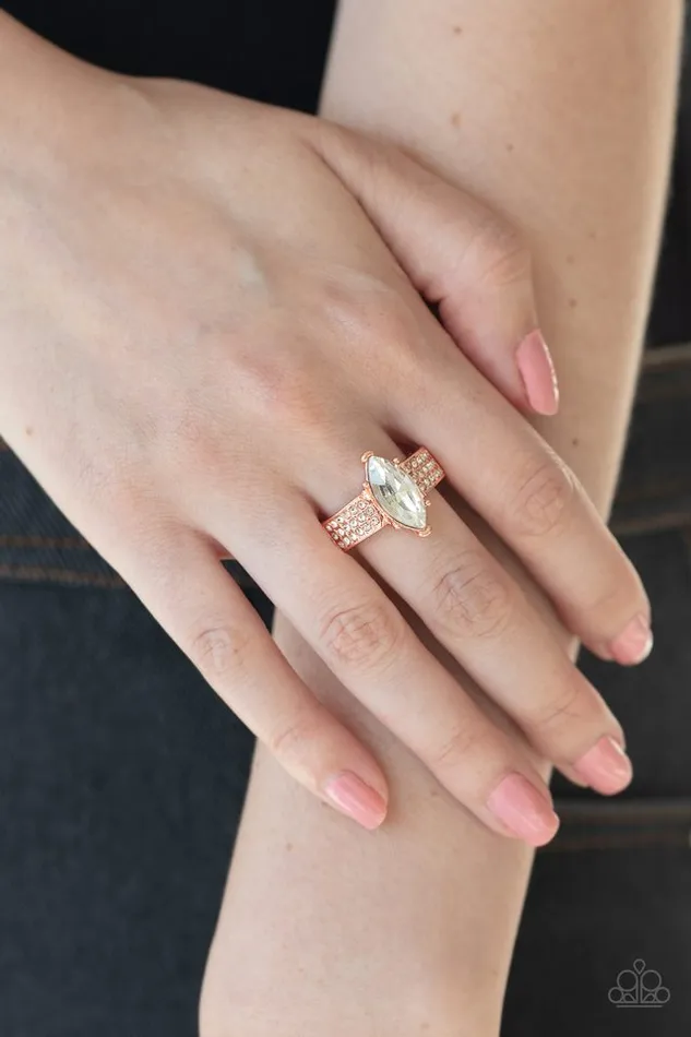 Paparazzi Jewelry Rings Paparazzi Ring Icy Iridescence Copper