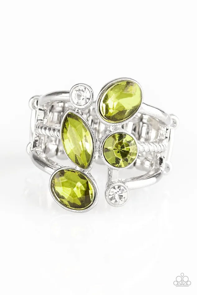 Paparazzi Jewelry Rings Paparazzi Ring Metro Mingle Green