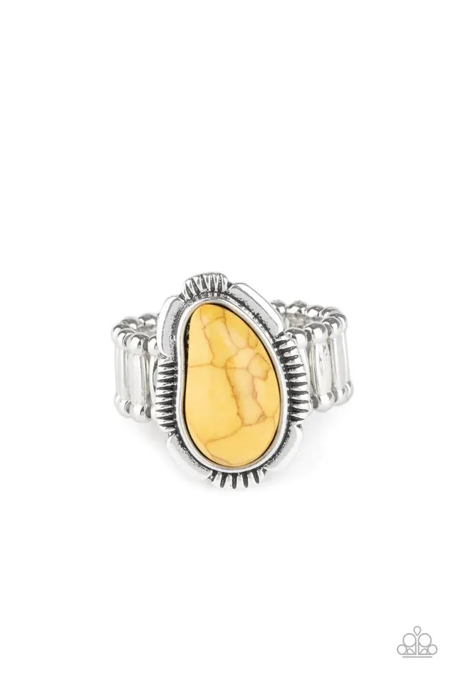 Paparazzi Jewelry Rings Paparazzi Ring Mineral Mood Yellow
