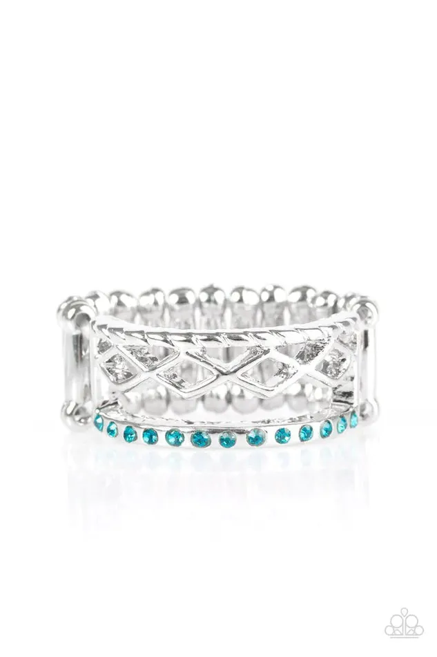 Paparazzi Jewelry Rings Paparazzi Ring Money Makin Monday Blue