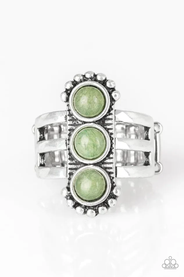 Paparazzi Jewelry Rings Paparazzi Ring Rio Trio Green