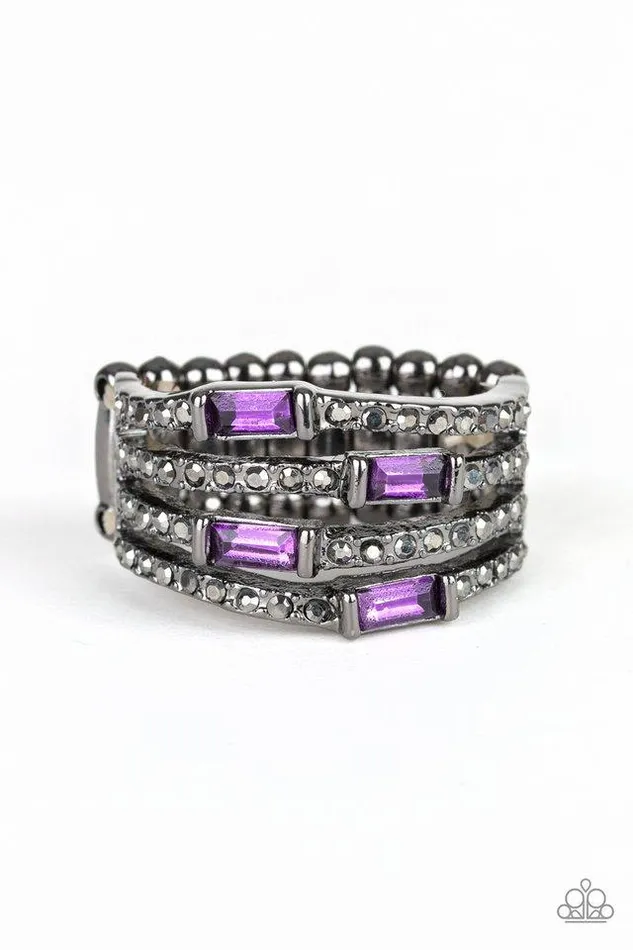 Paparazzi Jewelry Rings Paparazzi Ring Royal Reflections Purple
