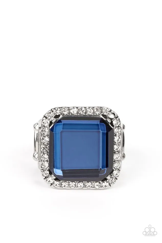 Paparazzi Jewelry Rings Paparazzi Ring Slow Burn Blue Paparazzi Jewelry Rings Paparazzi Ring Slow Burn Blue