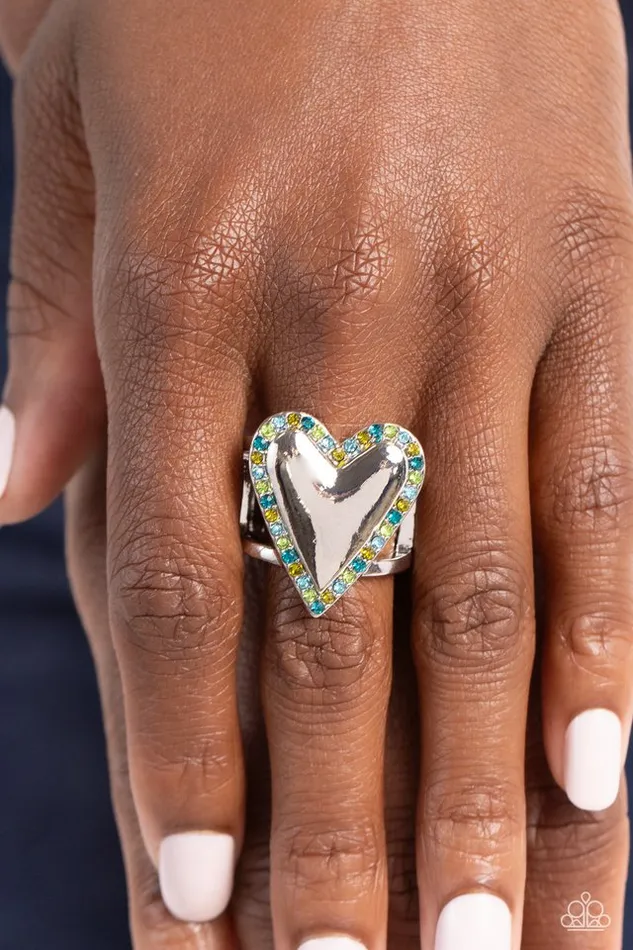 Paparazzi Jewelry Rings Paparazzi Ring Smitten Shimmer Green