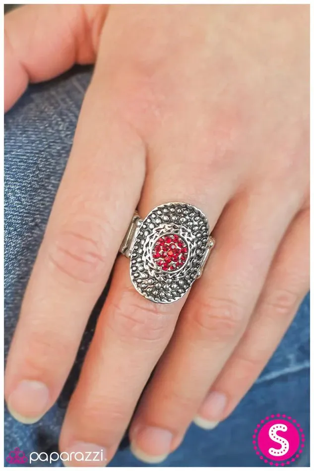 Paparazzi Jewelry Rings Paparazzi Ring Spanish Sun Red