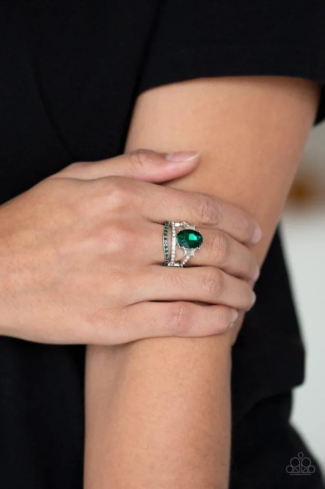 Paparazzi Jewelry Rings Paparazzi Ring Spectacular Sparkle Green