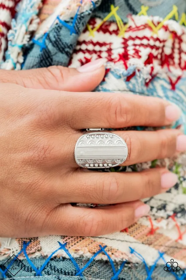 Paparazzi Jewelry Rings Paparazzi Ring Teeming With Texture Silver