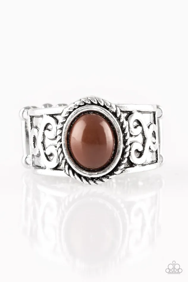 Paparazzi Jewelry Rings Paparazzi Ring Totally Tidal Brown