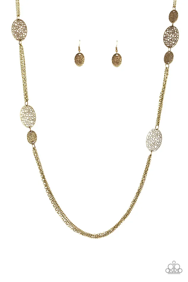 Paparazzi Necklace A Force Of Nature Brass Paparazzi Jewelry Necklaces