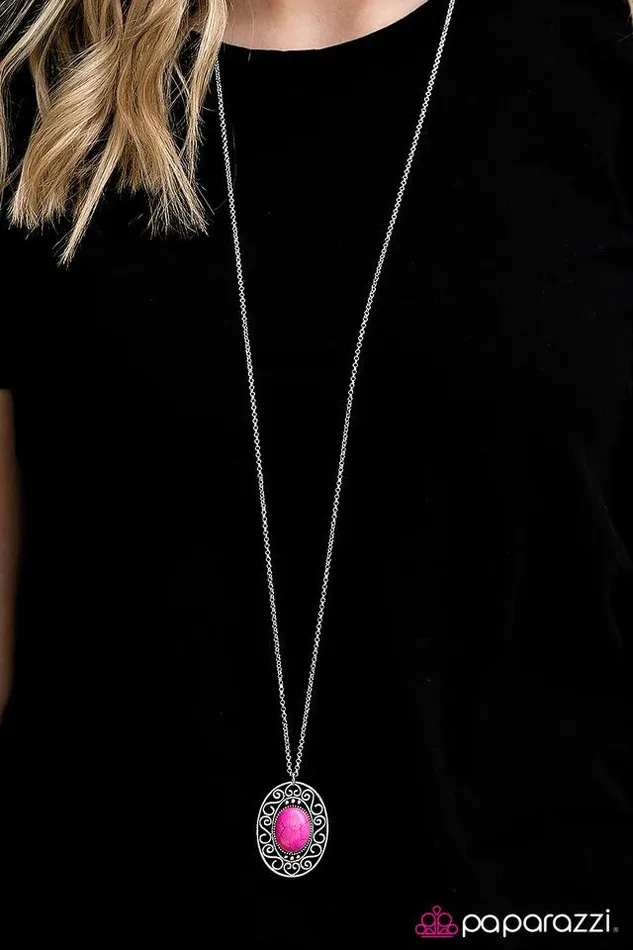 Paparazzi Necklace Adjust Your ALTITUDE Pink Paparazzi Jewelry Necklaces