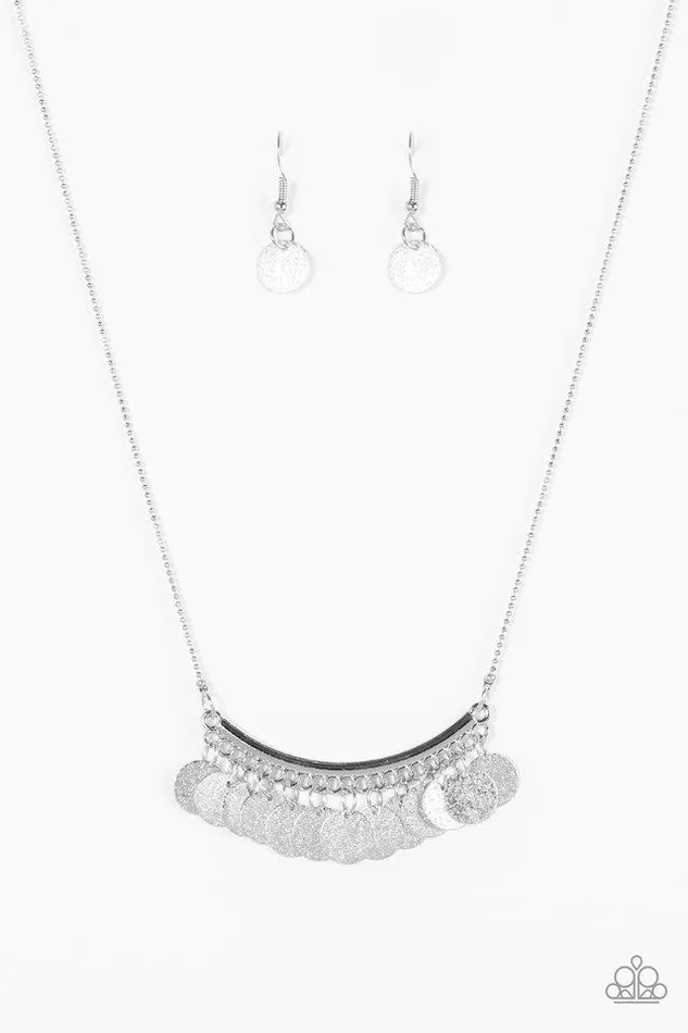 Paparazzi Necklace Bohemian Bombshell Silver Paparazzi Jewelry Necklaces