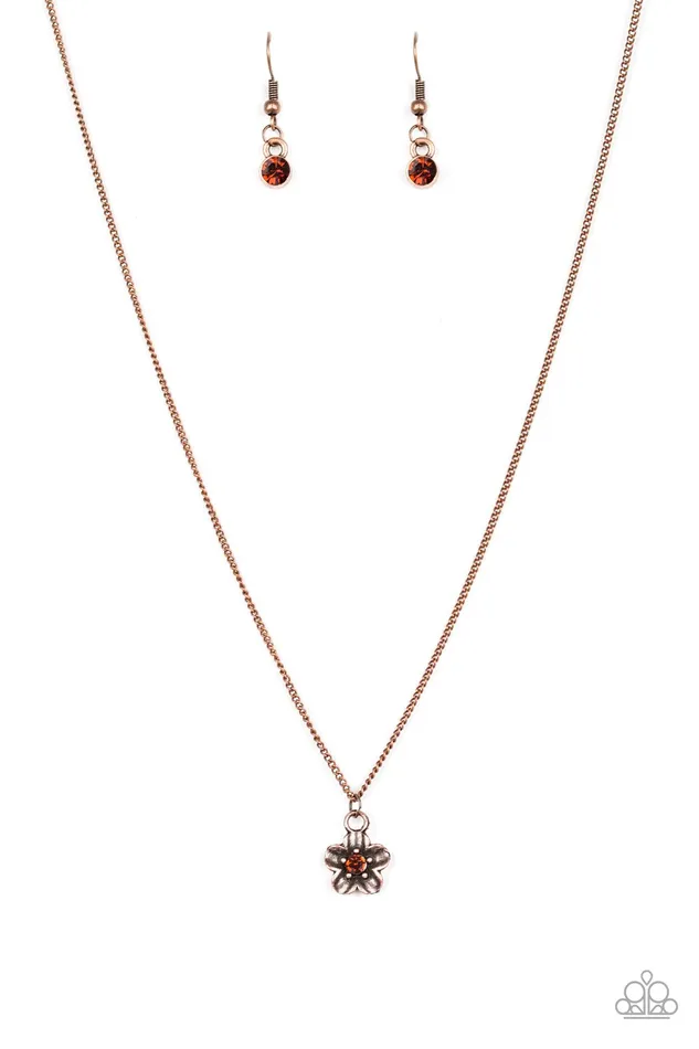 Paparazzi Necklace Boho Botanical Copper Paparazzi Jewelry Necklaces
