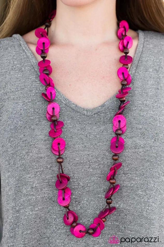 Paparazzi Necklace Caribbean Carnival Pink Paparazzi Jewelry Necklaces