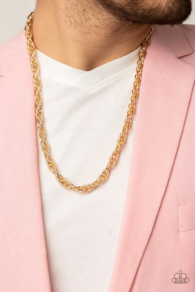 Paparazzi Necklace Extra Entrepreneur Gold Paparazzi Jewelry Necklaces