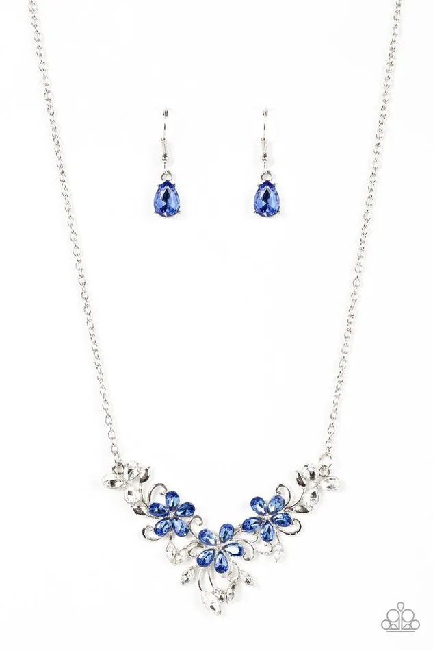 Paparazzi Necklace Floral Fashion Show Blue Paparazzi Jewelry Necklaces Paparazzi Necklace Floral Fashion Show Blue Paparazzi Jewelry Necklaces