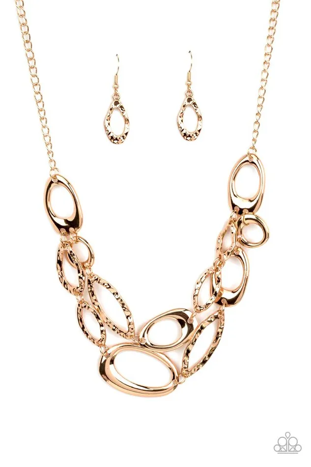Paparazzi Necklace Game OVAL Gold Paparazzi Jewelry Necklaces Paparazzi Necklace Game OVAL Gold Paparazzi Jewelry Necklaces