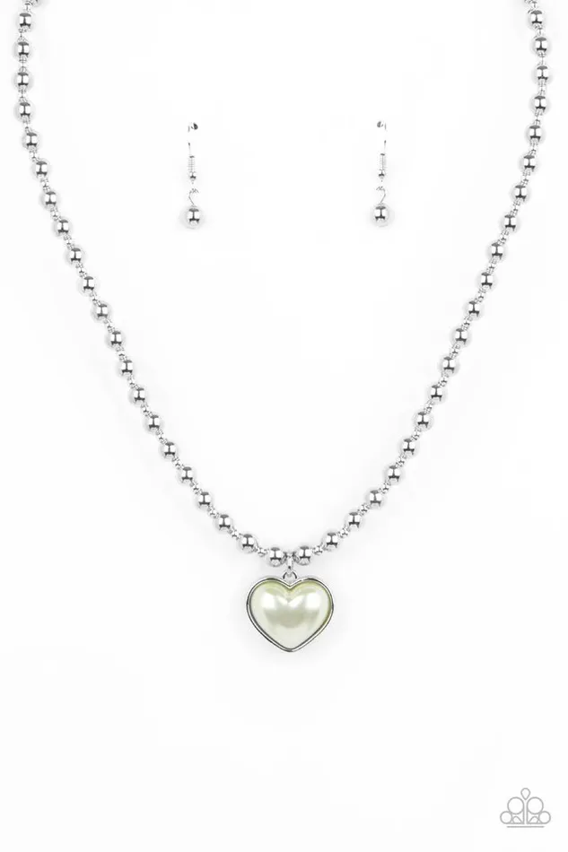 Paparazzi Necklace Heart Full of Fancy Green Paparazzi Jewelry Necklaces Paparazzi Necklace Heart Full of Fancy Green Paparazzi Jewelry Necklaces