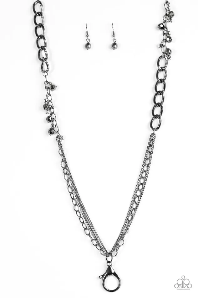 Paparazzi Necklace Industrial Idol Black Paparazzi Jewelry Necklaces