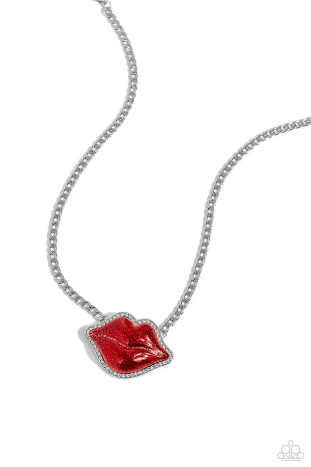 Paparazzi Necklace Lip Locked Red Paparazzi Jewelry Necklaces Paparazzi Necklace Lip Locked Red Paparazzi Jewelry Necklaces