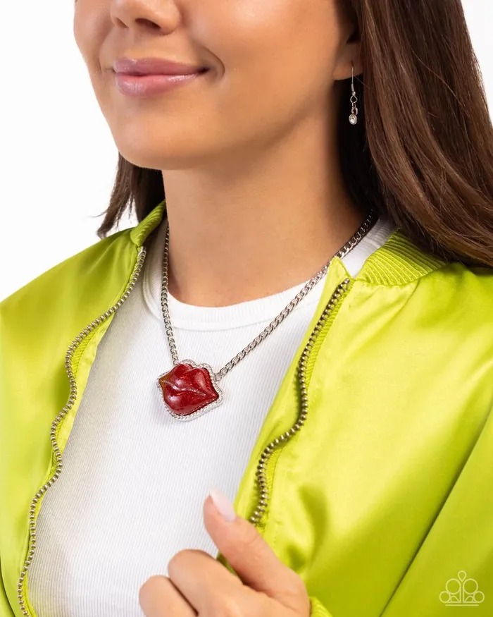 Paparazzi Necklace Lip Locked Red Paparazzi Jewelry Necklaces Paparazzi Necklace Lip Locked Red Paparazzi Jewelry Necklaces