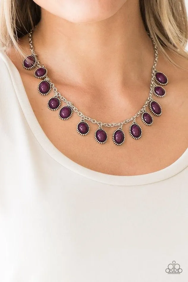 Paparazzi Necklace Make Some ROAM Purple Paparazzi Jewelry Necklaces