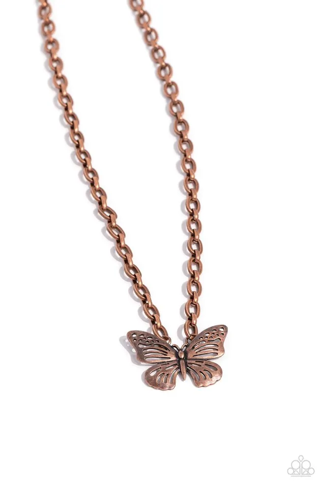 Paparazzi Necklace Midair Monochromatic Copper Paparazzi Jewelry Necklaces Paparazzi Necklace Midair Monochromatic Copper Paparazzi Jewelry Necklaces