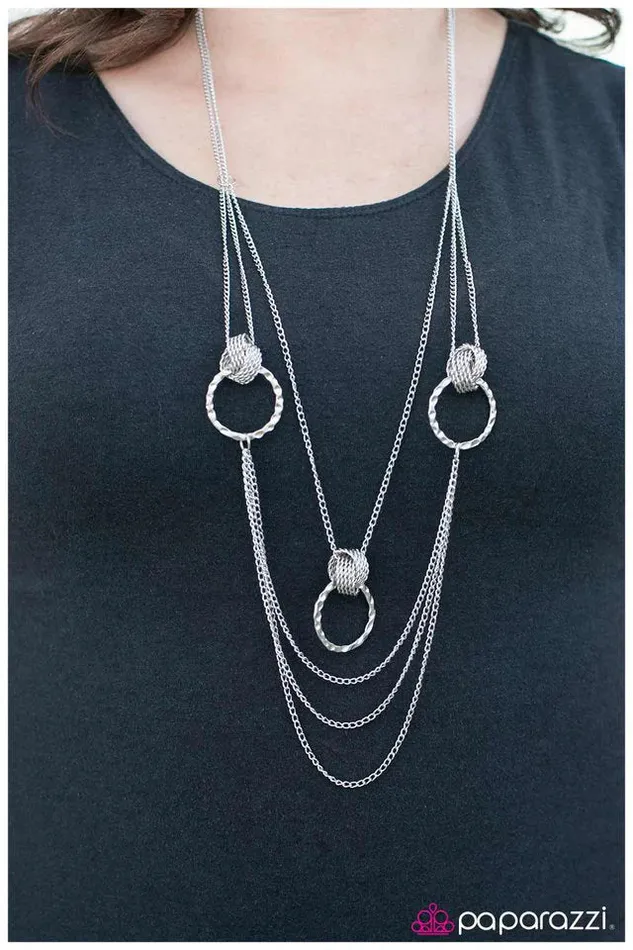 Paparazzi Necklace My Alibi Silver Paparazzi Jewelry Necklaces