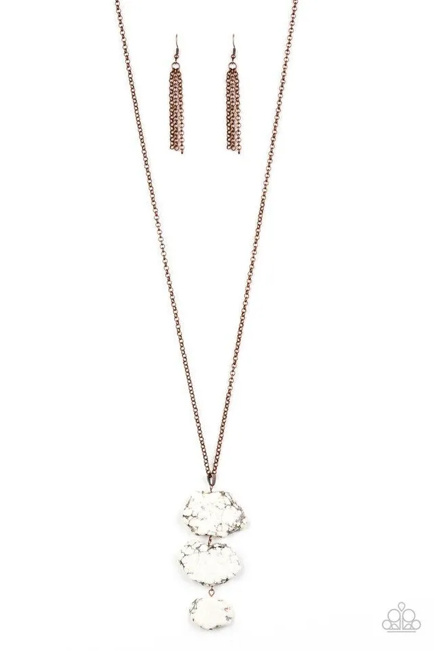 Paparazzi Necklace On The ROAM Again Copper Paparazzi Jewelry Necklaces