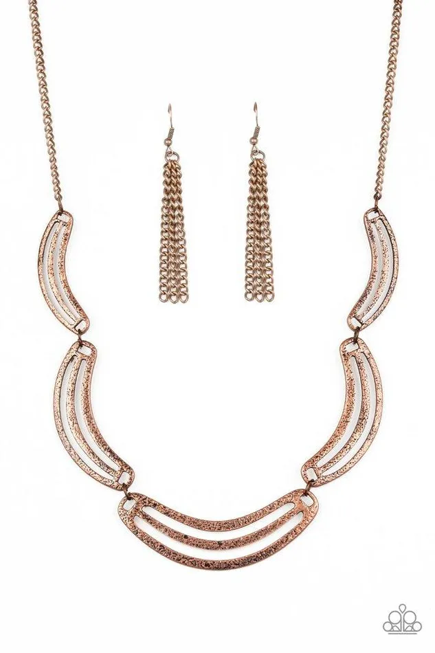 Paparazzi Necklace Palm Springs Pharaoh Copper Paparazzi Jewelry Necklaces