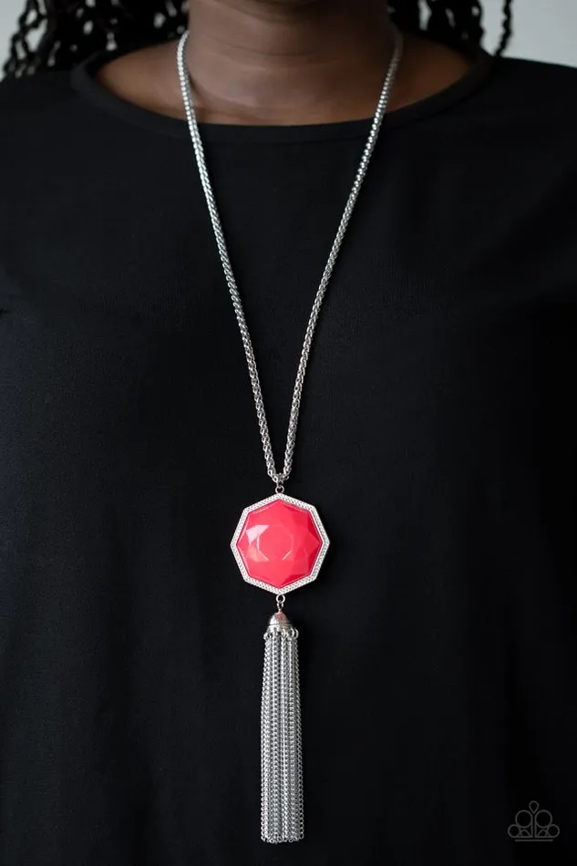 Paparazzi Necklace Prismatically Polygon Pink Paparazzi Jewelry Necklaces