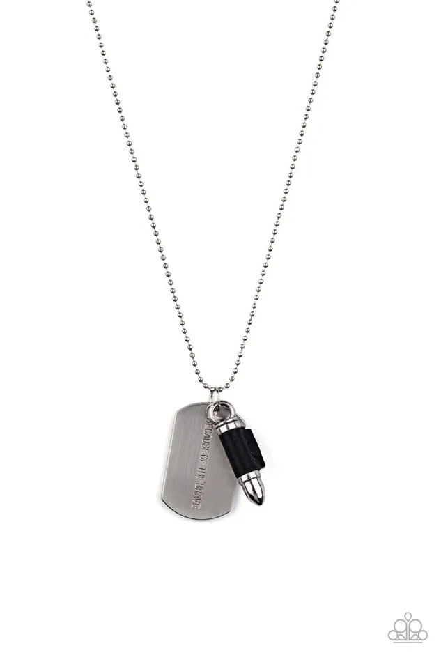 Paparazzi Necklace Proud Patriot Black Paparazzi Jewelry Necklaces