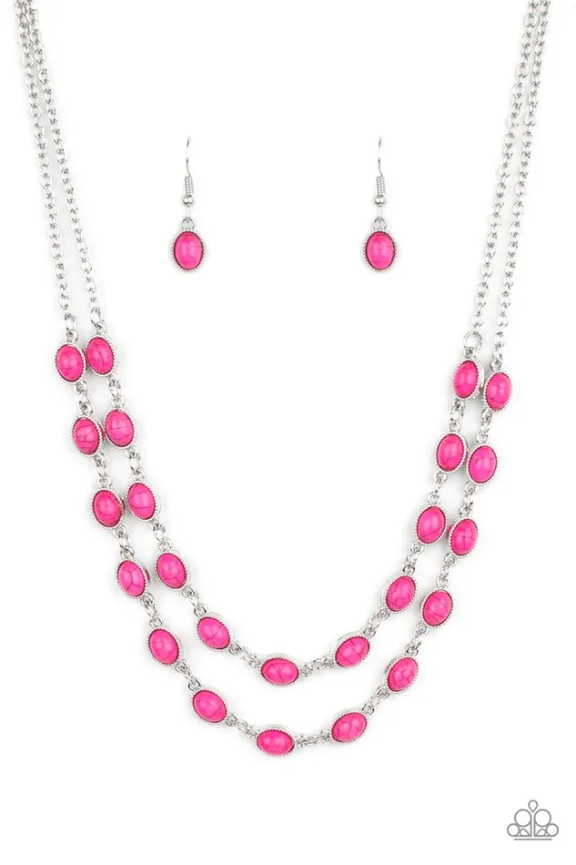 Paparazzi Necklace Sahara Safari Pink Paparazzi Jewelry Necklaces Paparazzi Necklace Sahara Safari Pink Paparazzi Jewelry Necklaces