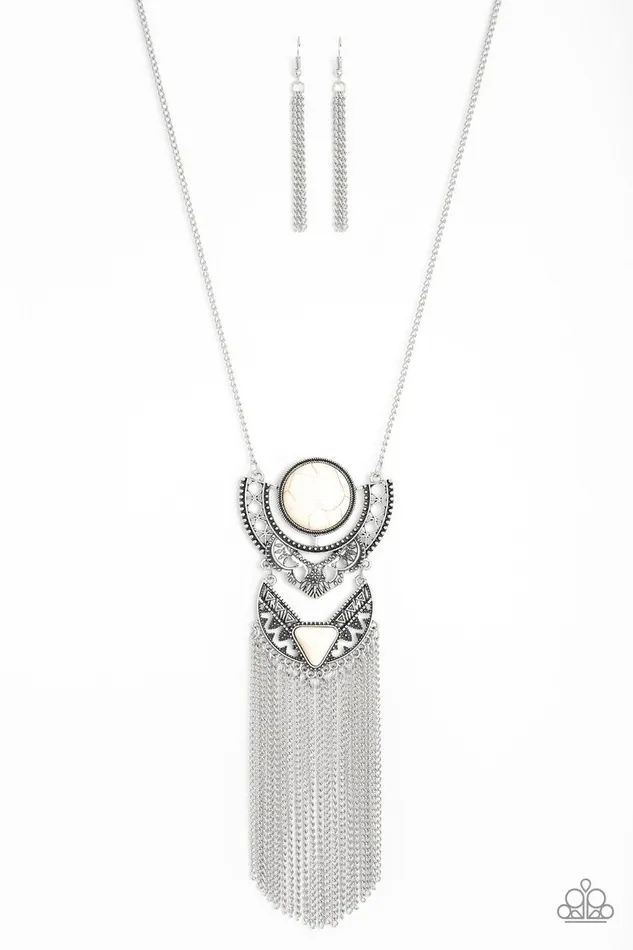 Paparazzi Necklace Spirit Trek White Paparazzi Jewelry Necklaces Paparazzi Necklace Spirit Trek White Paparazzi Jewelry Necklaces