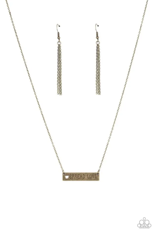 Paparazzi Necklace Spread Love Brass Paparazzi Jewelry Necklaces Paparazzi Necklace Spread Love Brass Paparazzi Jewelry Necklaces