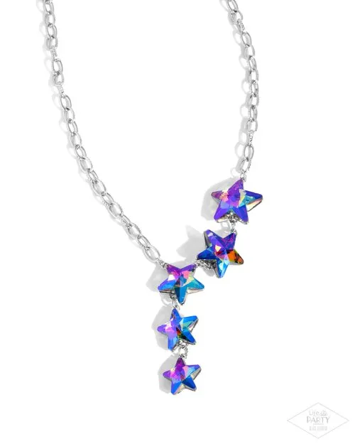 Paparazzi Necklace StarCrossed Sparkle Multi Paparazzi Jewelry Necklaces
