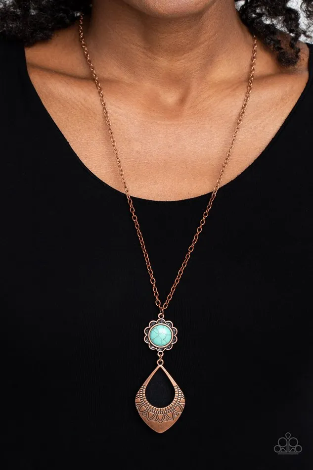 Paparazzi Necklace Stone TOLL Copper Paparazzi Jewelry Necklaces